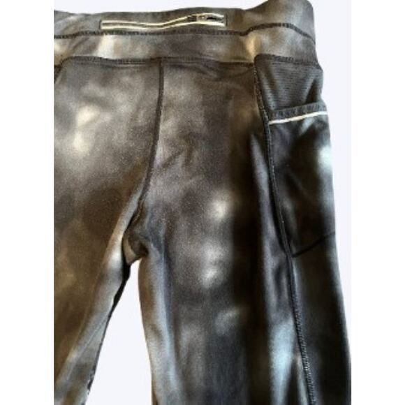 Athleta Full Length Women's Leggings Black Gray Tie Dye Size Small - Picture 5 of 5